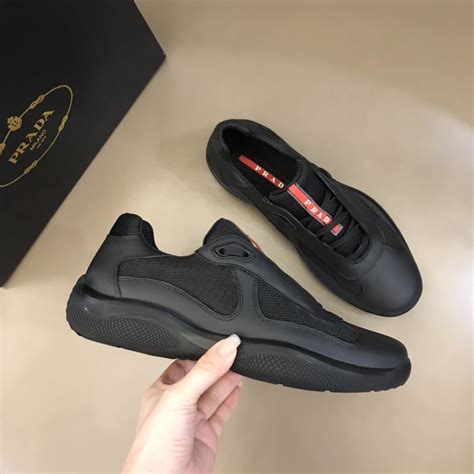 ps0906 prada black|Black Prada America’s Cup Original Sneakers .